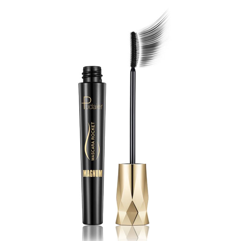 Mascara Waterproof Long Lasting Mascara Pudaier Crown Eyelash Extension Thickening Curling Black Color Universal For All Skin Types_voghion.com