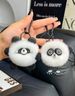 Cute Rex Rabbit Hair Red Panda Car Keychain Pendant Sexual Creative Plush Doll Doll Book Bag Pendant_voghion.com