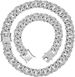 Hicarer 2 Pieces Cuban Link Chain For Men Women Cuban Necklace Bracelet Heavy Strong Link Chain Bling Unisex_voghion.com