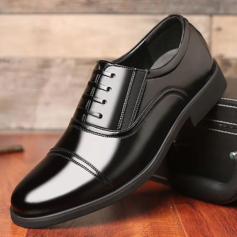 Herren Frühlings-Business-Kleidung, Herren Freizeitschuhe, weiche und bequeme Dreigelenk-Lederschuhe_voghion.com