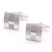 Quadratisch karierte laserkarierte Manschettenknöpfe für Herren, Umschlagmanschette, Manschettenknöpfe_voghion.com