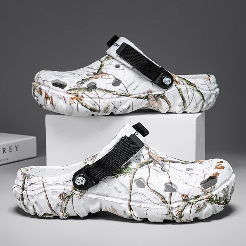 Sandalias de playa cómodas para hombre, sandalias antideslizantes para jardín, zapatos de chef, zapatos casuales de verano, zapatos de enfermera y médico, chanclas._voghion.com