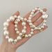 Doppio uso ~ Braccialetto di perle con nicchia leggera, semplice, elegante, di alto senso, elastico per capelli femminile, estivo, coreano del Sud_voghion.com