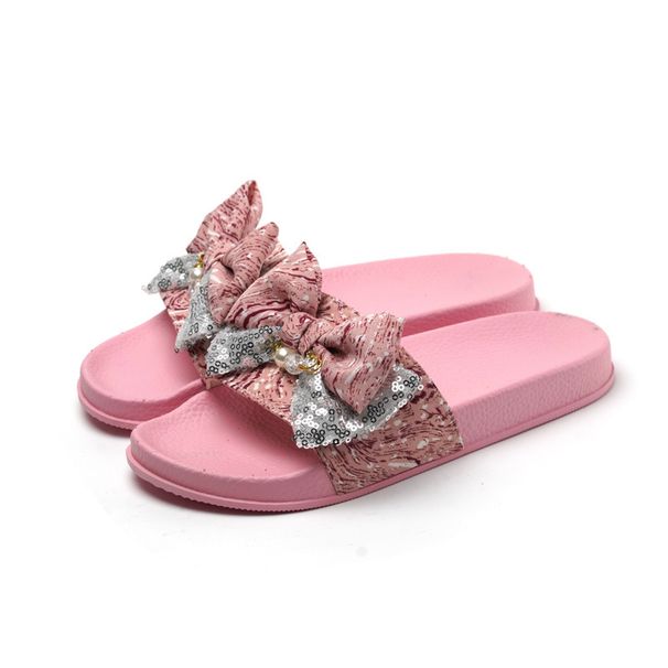 Spring Summer Pink Indoor Slippers Outdoor Women's Open-Toe Slide Sandals_voghion.com