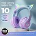 Nuovo auricolare Bluetooth da testa BT035C pieghevole con cambio graduale di colore e auricolare per giochi con orecchie di gatto_voghion.com