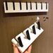 Piano Creative Decorative Wall-mounted Coat Rack Bedroom Entrance Home Wall Decoration Row Drilled Adhesive Hooks_voghion.com