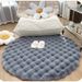 tapis rond en peluche lapin canapé salon table basse chambre vestiaire coiffeuse tapis tapis rond blanc_voghion.com