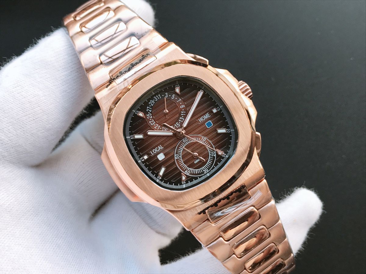 Baida Fünfzeiger-Automatik-Mechanismus Herren Luxus-Design Neue Uhr für Männer_voghion.com