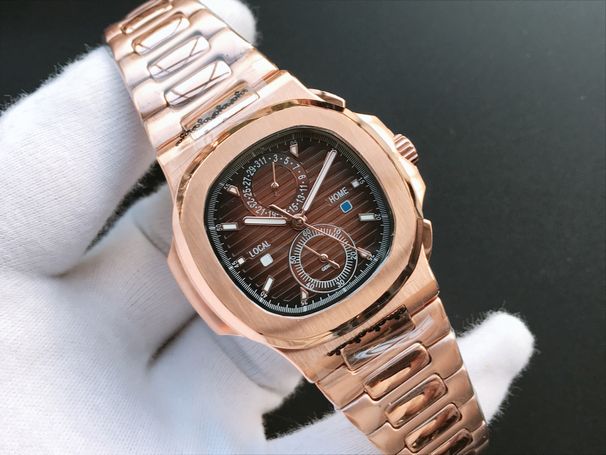 Baida Fünfzeiger-Automatik-Mechanismus Herren Luxus-Design Neue Uhr für Männer_voghion.com