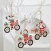 Handcrafted Wooden Christmas Ornaments Set – Rustic Snowman, Reindeer & Santa Claus Hanging Decor For Tree, Home & Classroom_voghion.com