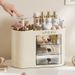 Cosmetics Storage Box Home Premium Desktop Dresser Multifunctional Press Lifting Makeup Brush Shelf_voghion.com