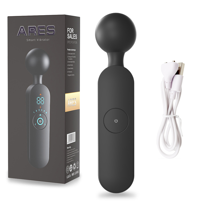 Riscaldamento intelligente Av vibratore Display digitale Bacchetta magica G-Spot Stimolatore del clitoride 12 Modalità 6 Velocità Giocattoli del sesso per le donne_voghion.com