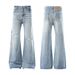 Vintage Washed Distressed Denim Jeans für Männer und Frauen – Straight Leg Bootcut Wide Fit Retro Style_voghion.com