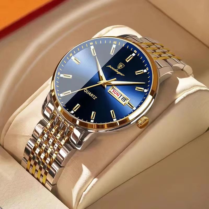 Luxury Sports Men Watch Waterproof Luminous Stainless Steel Date Wristwatch For Man Quartz Clock Business Men's Watches_voghion.com