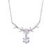 Collana in argento sterling 999 con fiori di ciliegio, stile foresta femminile, ramo di fiori, alloro, luce, catena di lusso per clavicola, regalo per fidanzata e migliore amica_voghion.com
