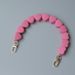 Fashion Colorful Handmade Contrast Rubber Resin Bag Handheld Heart Candy Color Chain_voghion.com