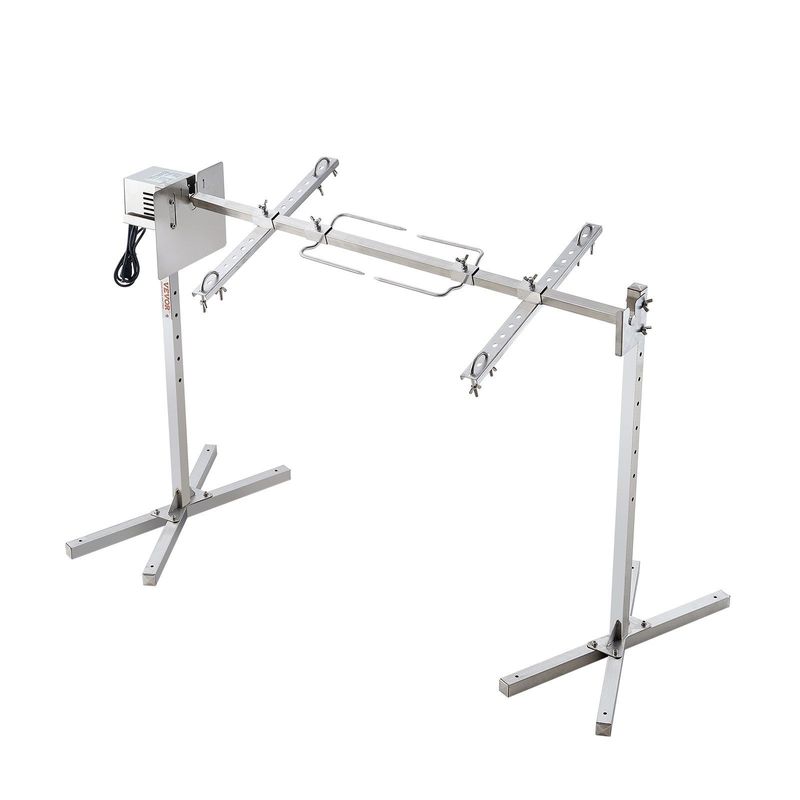 VEVOR 46" Electric BBQ Rotisserie Grill Kit Stainless Steel Grill 132lb Pig Lamb_voghion.com