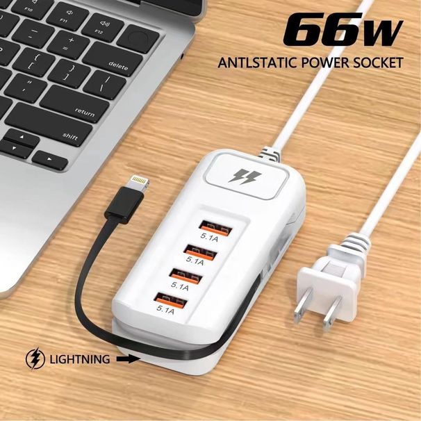 Hot Selling Model/Multi U Smart Plug 66W Ultra Fast Charging_voghion.com