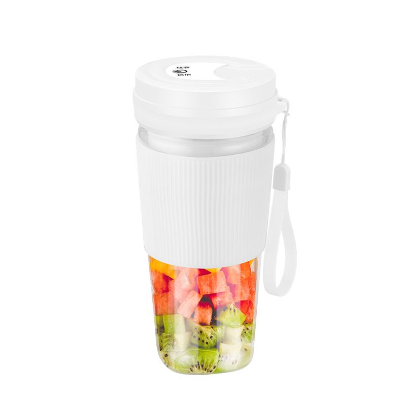 Portable Mini Blender For Juice & Smoothies, 4-Blade USB Rechargeable Travel Juicer, 400ml BPA-Free Cup, Quiet & Powerful For Home, Office, Gym_voghion.com