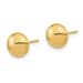 14k Polished Button Post Earrings_voghion.com