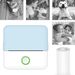Mini Printer Wireless BT Thermal Printers , Portable Inkless Printer for iPhone Mini Sticker Printer Compatible with iOS or Android_voghion.com