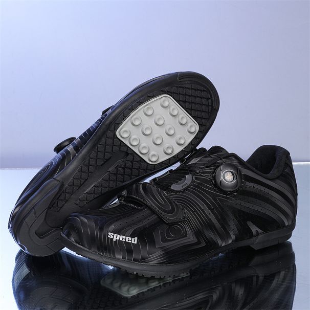 New Style Random Pattern Mountain Bike Cycling Shoes Road Bike Lock Shoes Hard Bottom Dynamic Cycling Shoes Bicycle Wide Bottom Shoes_voghion.com
