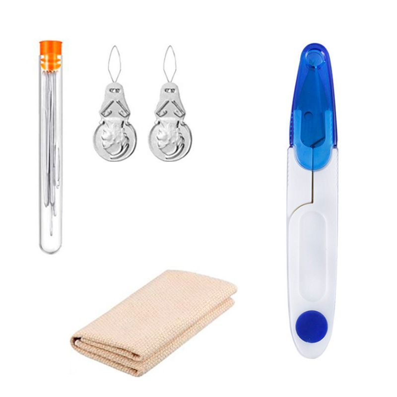  5Pcs/Set Copper Poke Needle Embroidery Set Thick Wool Poke Le Flower Needle Embroidery DIY Embroidery Needle_voghion.com
