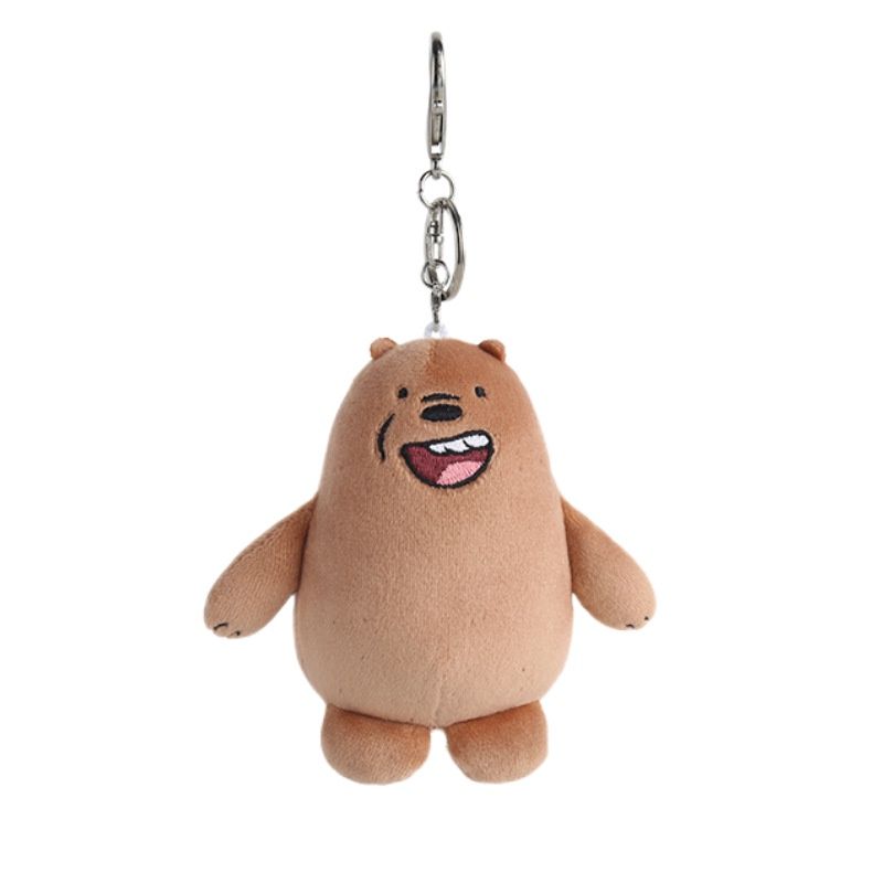 Plush We Bare Bears Keychains Grizzly Ice Bear And Panda Options_voghion.com