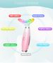 7 Color Neck Face Massager - Facial Massager Tool For Skin Care At Home, Vibrating Face Massager With Thermals, Pink_voghion.com