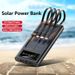 30000 MAh Solar Large Capacity Built-in 4 Cables Fast Charging LED Light Outdoor Power Bank For Xiaomi IPhone Samsung_voghion.com