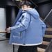 2024 New Men Winter Coat Thickened Trendy Brand Ins Padded Jacket Short Style Handsome Hooded Yurong Cotton Clothing_voghion.com