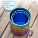 Tazza pieghevole in lega di titanio per tè e caffè portatile da campeggio all'aperto TiTo Pure Water_voghion.com