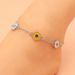 New Style Personalized Alloy Sunflower Creative Simple Two-tone Small Daisy Anklet Foot Jewelry For Women_voghion.com