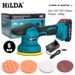 Lucidatrice a batteria HILDA da 6 pollici e 21 V per la cura, la ceratura e la lucidatura dell'auto: leggera e potente con velocità regolabile_voghion.com