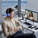 EH10 Professional Wired Headset With USB – 50mm Drivers, Noise-Canceling Mic For Call Centers, Gaming, Office (Black)_voghion.com