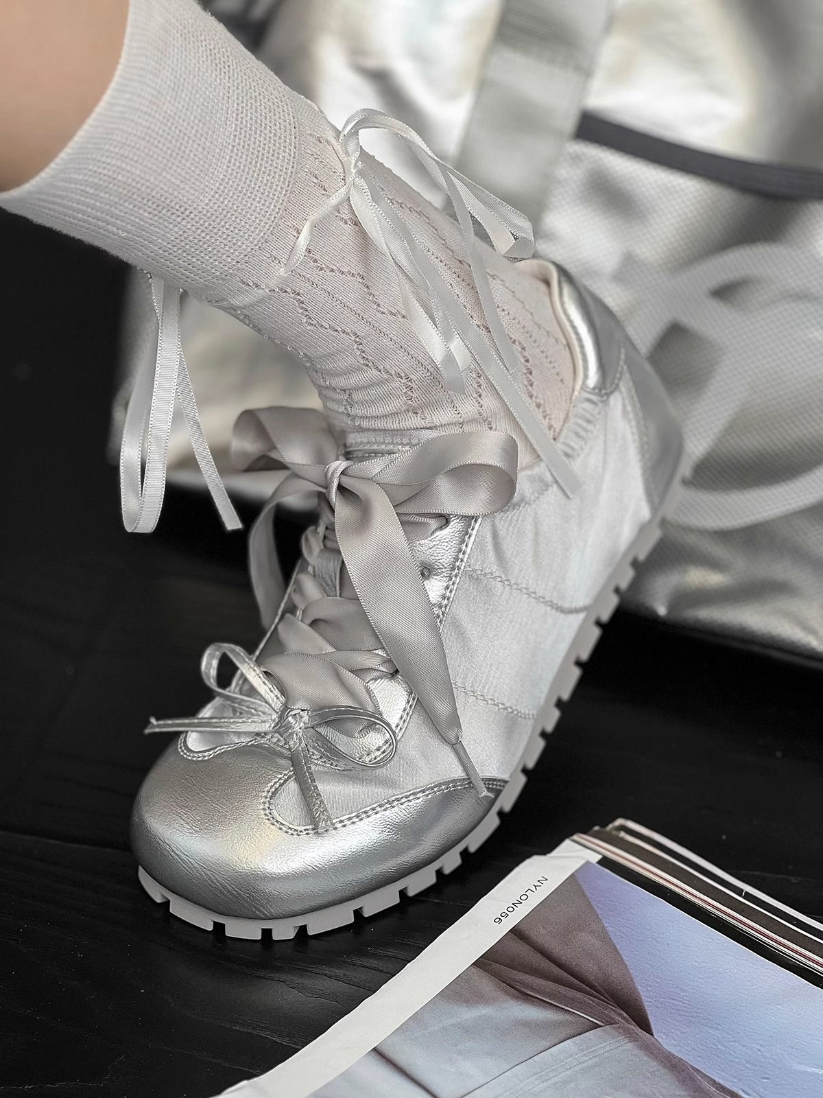 Kadınlar İçin Yeni Spor Eğlence Nefes Alabilir Forrest Gand Antrenman Beyaz Ayakkabıları_voghion.com