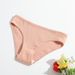 New Pure Cotton Threaded Women's Triangle Pants Solid Color Low Waist Lace Breathable Double Layer Girls' Underwear_voghion.com