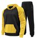 2025 Autumn Winter New Fleece Zipper Sweatshirt Two-Piece Sports Casual Men's Set_voghion.com