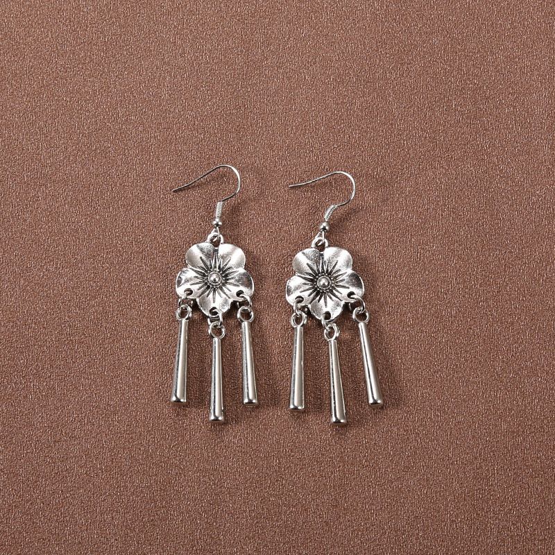 Stile etnico versatile per le donne, orecchini con nappe per le vacanze in stile bohémien, orecchini lunghi con personalità_voghion.com