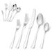 Stainless Steel Knife, Fork And Spoon Utility Pieces Butter Dessert Cake Shovel 8 People 45 Pieces Tableware Set_voghion.com