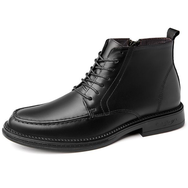 Top Martin Boots Men's Low Heel Medium Boots Medium Top Shoes Retro High Top Tooling Boots_voghion.com