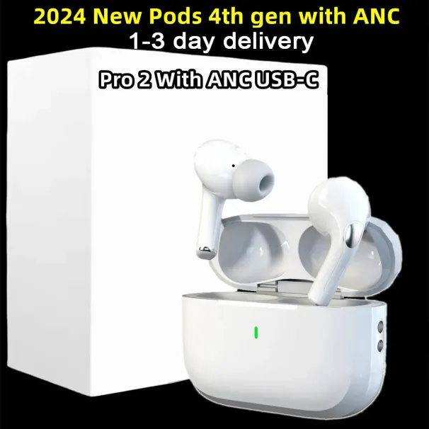 Tws Earbuds Pods 4. Generation Pro 2 mit ANC USB C Kabellose Bluetooth-Kopfhörer Pods 2. 3. Kopfhörer Freisprech-Headset USB-C_voghion.com