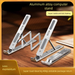 Aluminum Alloy Cooling Heightening Gaming Laptop Universal Foldable Convenient Stand Multi-Angle Adjustable_voghion.com