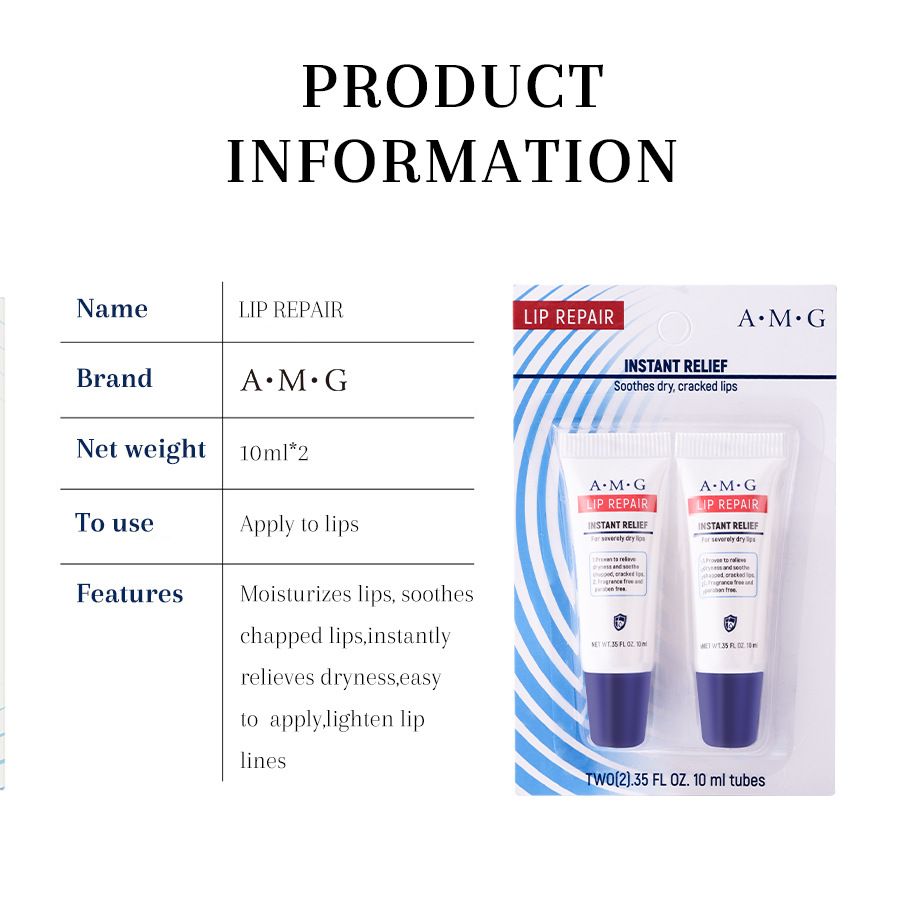 AMG 2er-Pack Lippenbalsam-Set – pflegende Lippenpflege für trockene Lippen, feuchtigkeitsspendend und gegen Risse_voghion.com