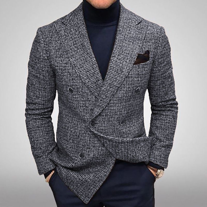 abbigliamento maschile Abito casual Giacca da uomo casual da uomo di grandi dimensioni_voghion.com
