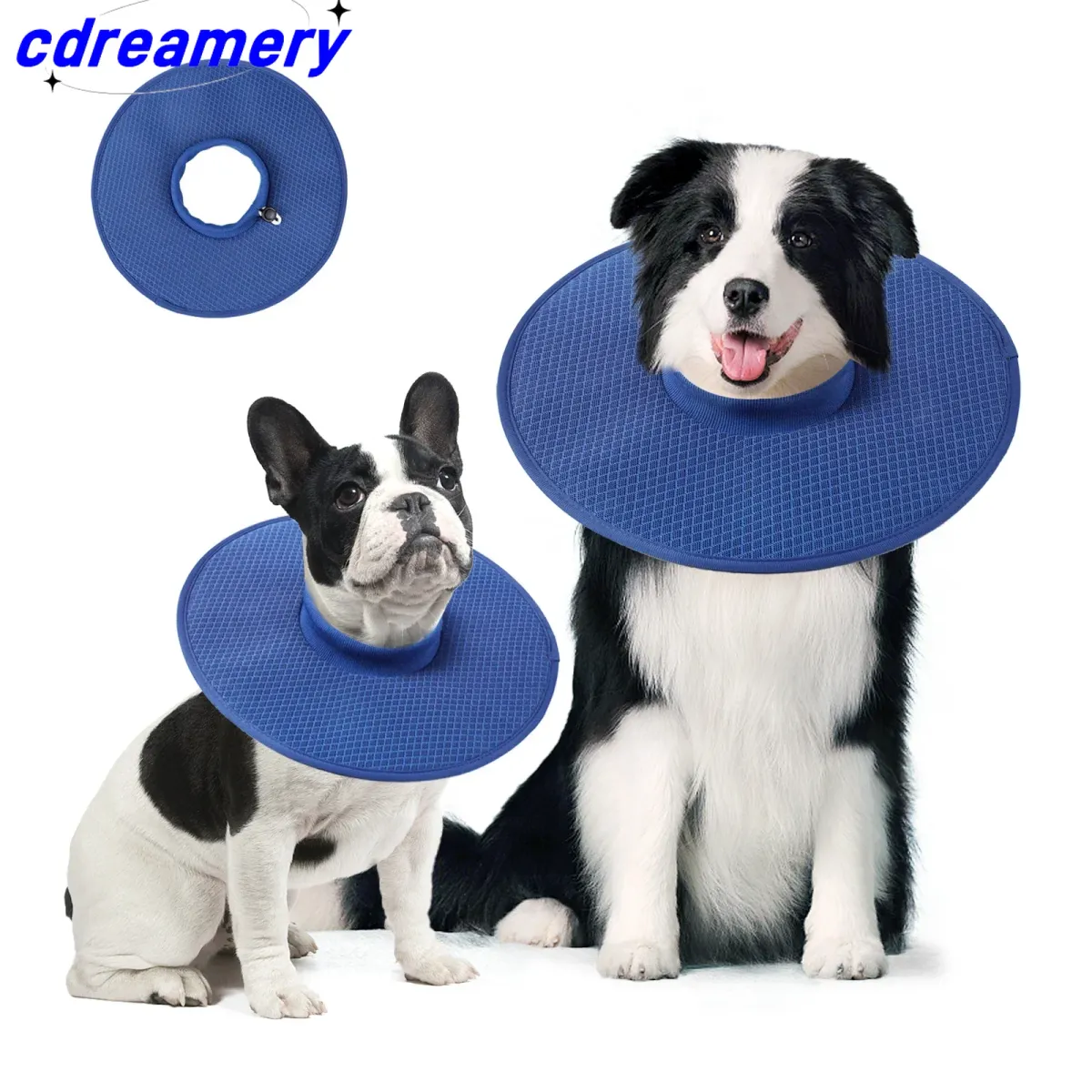 Dog Recovery Collar After Surgery Anti-Bite Lick Surgery Wound Adjustable Breathable Collar For Small Large Dogs Accessories_voghion.com