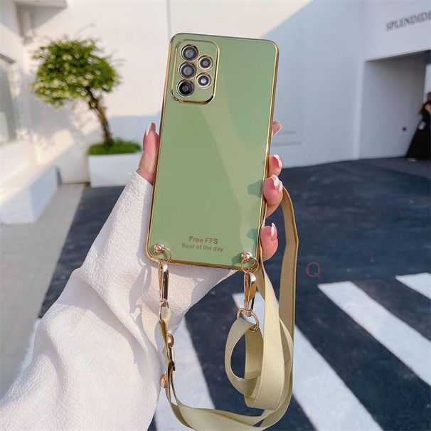 Crossbody Lanyard Cord Case For Samsung Galaxy A03s A31 A21s A03 Core A14 M31 M51 Strap Plating Silicone Back Cover A 03 31 2022_voghion.com