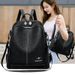 Backpack Women Large Capacity Soft Leather Fashion Casual Ladies Outdoor Business Commuter Travel Backpack_voghion.com
