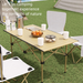 Outdoor Folding And Chair Board Portable Aluminum Alloy Ultra-light Picnic Table Egg Roll Camping Pack_voghion.com