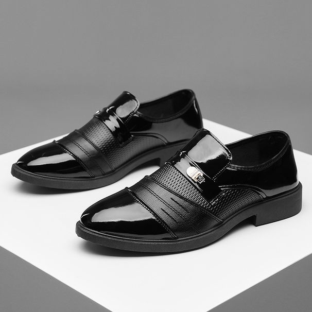Oxford Loafer for menn Bryllupssko Fottøy Lakkelskinn Semsket snøring Business_voghion.com